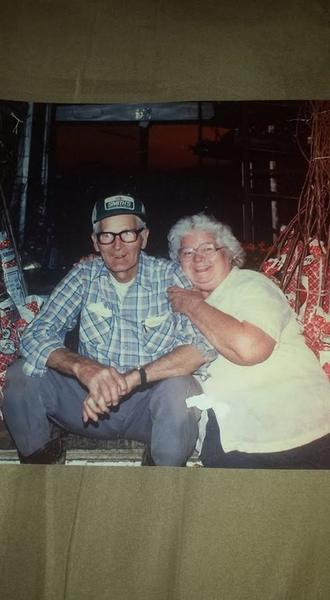 Kyzer Nursery founders in the greenhouse, early years